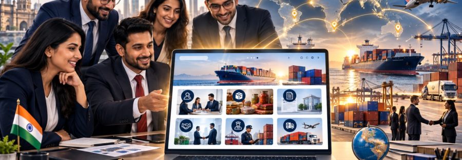 SEB website launch connecting Indian exporters with product sourcing, business registration, buyers and global logistics.